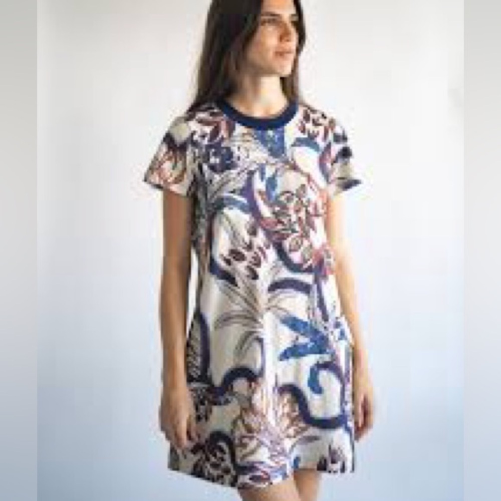 Las Sureñas Jersey Dress Gray Tiger